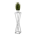 Bloemenstandaard LOFT 100x24 cm zwart/wit