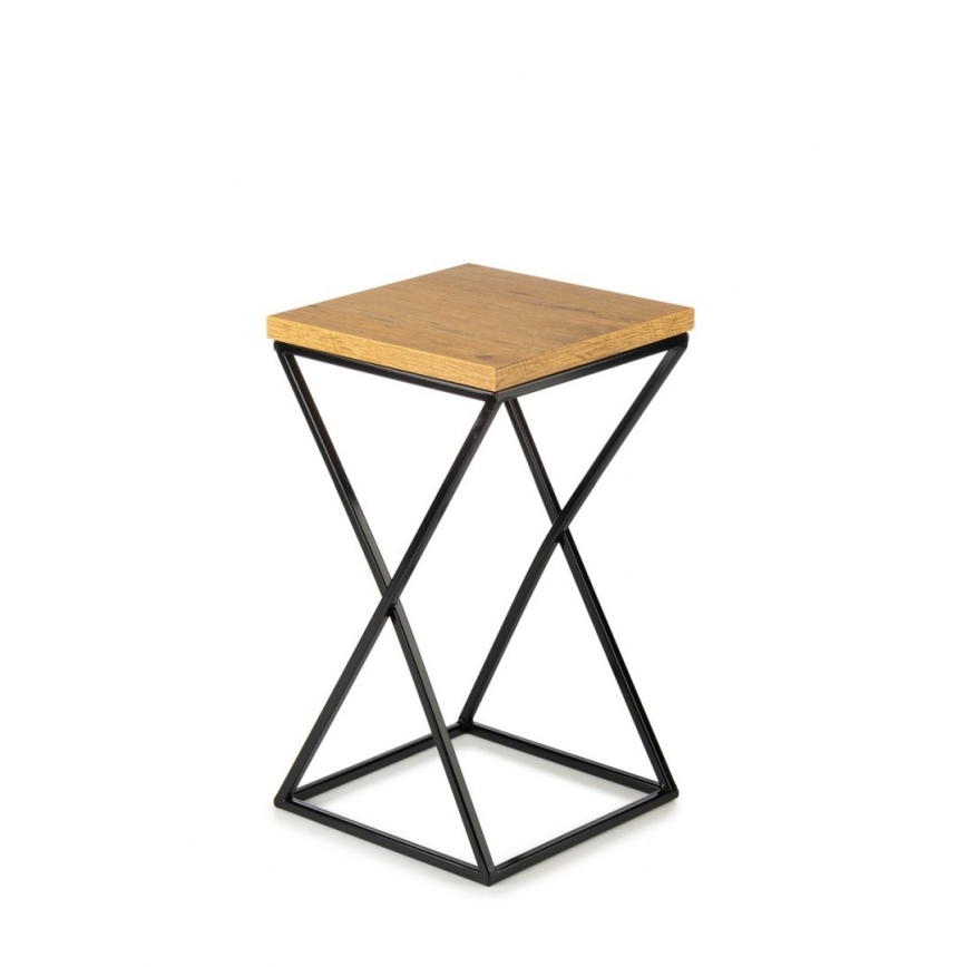 Bloemenstandaard LOFT 40x24 cm zwart/bruin