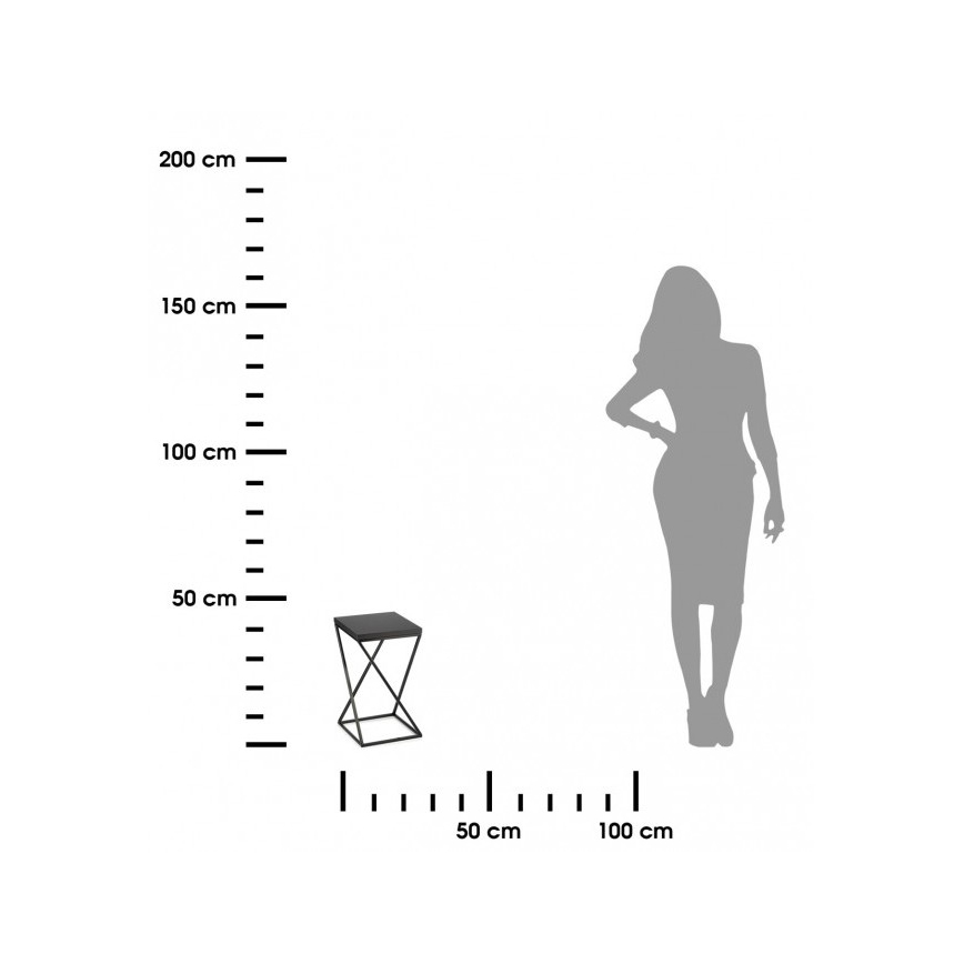 Plantenstandaard LOFT 40x24 cm zwart