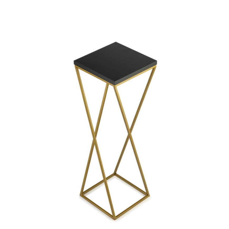 Bloemenstandaard LOFT 70x24 cm goud/zwart