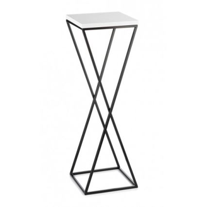 Bloemenstandaard LOFT 70x24 cm zwart/wit