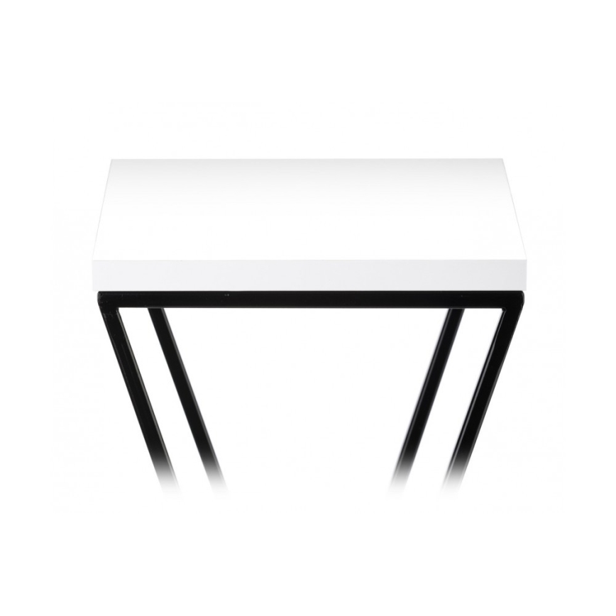 Bloemenstandaard LOFT 70x24 cm zwart/wit