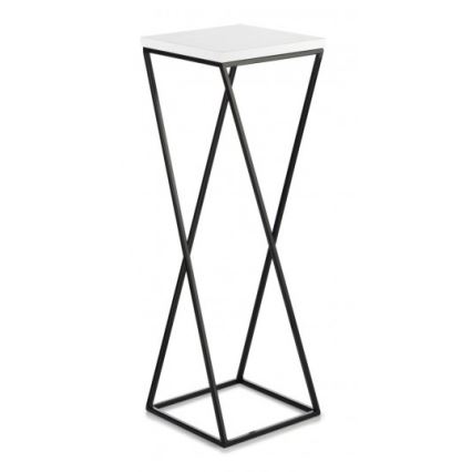 Bloemenstandaard LOFT 70x24 cm zwart/wit