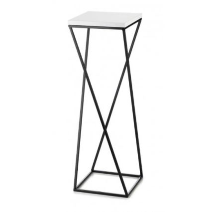 Bloemenstandaard LOFT 70x24 cm zwart/wit