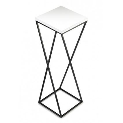 Bloemenstandaard LOFT 70x24 cm zwart/wit