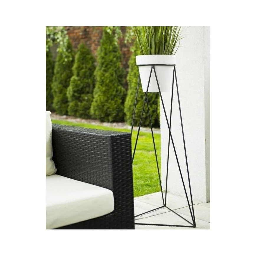 Bloemenstandaard TRIANGL 90x50 cm zwart