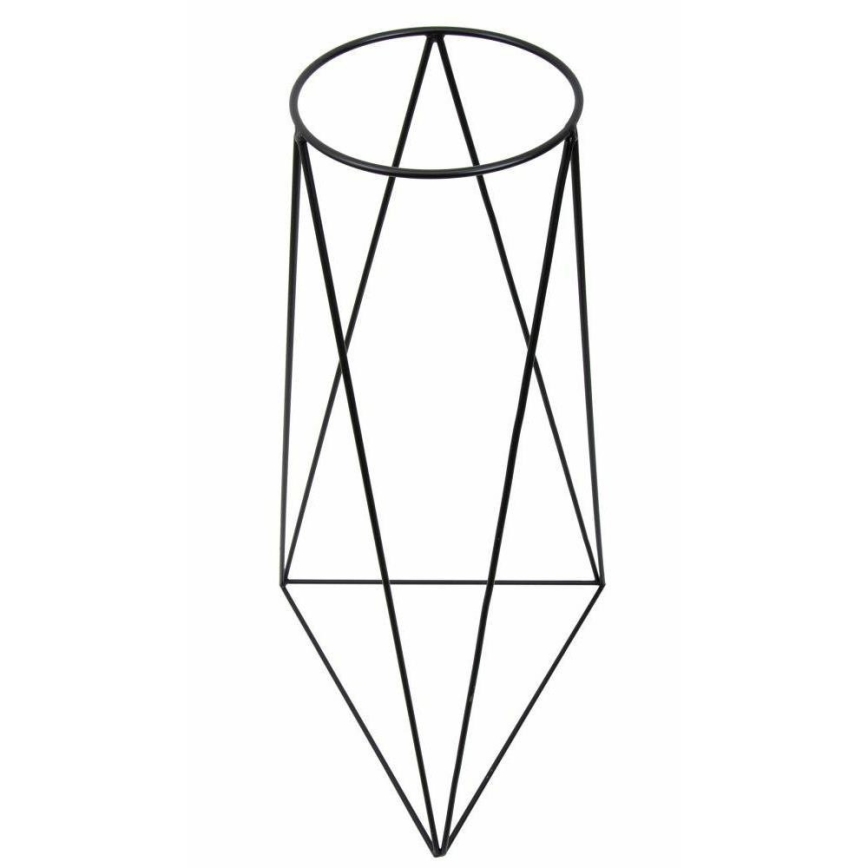 Bloemenstandaard TRIANGL 90x50 cm zwart