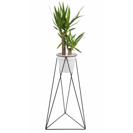 Bloemenstandaard TRIANGL 90x50 cm zwart