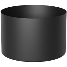 Bloempot 11x17 cm zwart