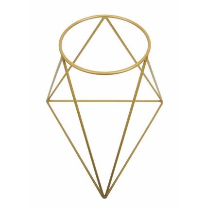 Bloempotstandaard TRIANGL 40x45 cm goudkleurig