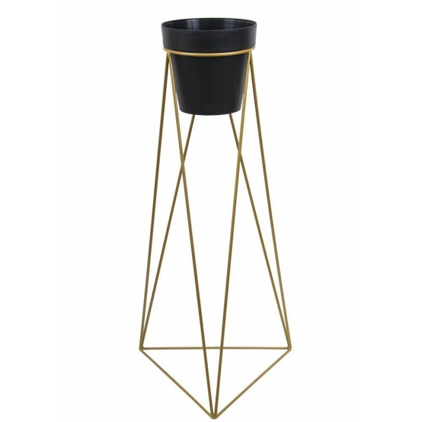 Bloempotstandaard TRIANGL 90x50 cm goudkleurig