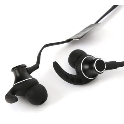 Bluetooth koptelefoon met microfoon en MicroSD-speler 80 mAh zwart