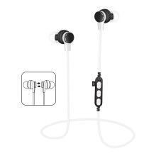 Bluetooth oordopjes met microfoon en Micro SC kaart lezer, wit / zwart