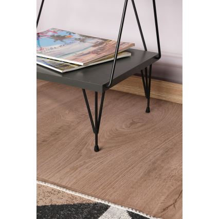 Boekenkast BALABAN 165x48 cm antraciet/zwart
