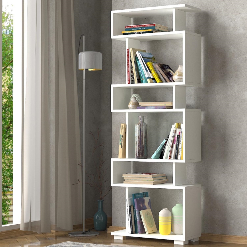 Boekenkast BLOK 165x60 cm wit