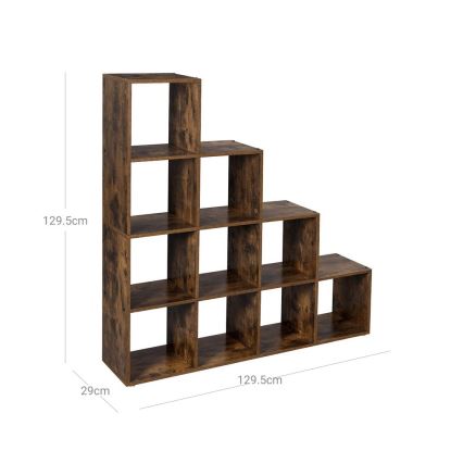 Boekenkast DOVARO bruin