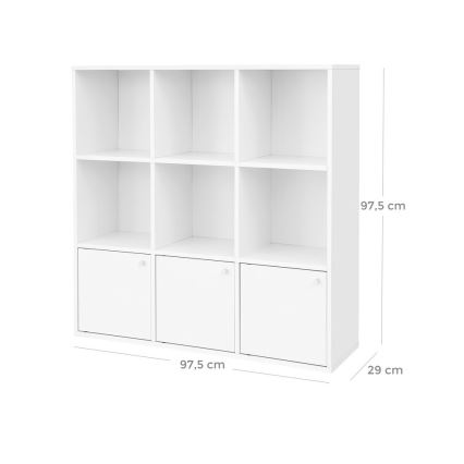 Boekenkast DOVARO wit