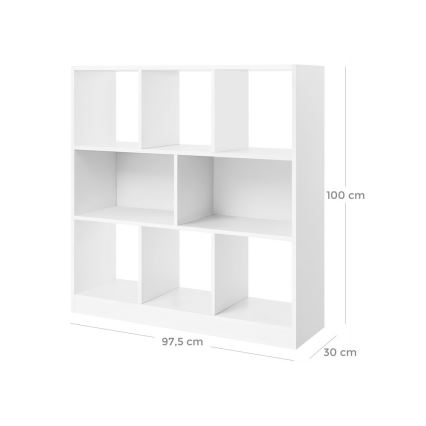 Boekenkast DOVARO wit