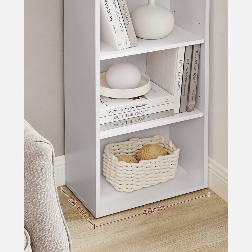 Boekenkast DOVARO wit