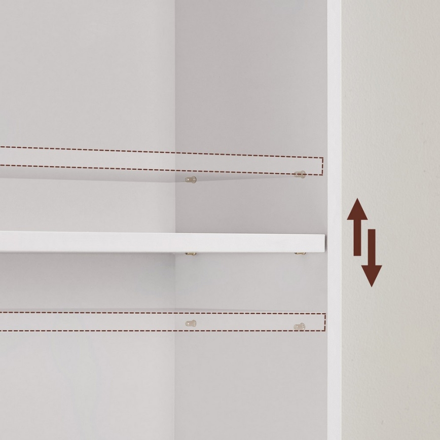 Boekenkast DOVARO wit