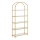 Boekenkast GLASY 83x184x30 cm goudkleurig