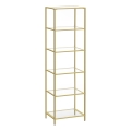 Boekenkast GLASY goud
