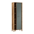 Boekenkast MENTA 66x200x37 cm eik Wotan/groen