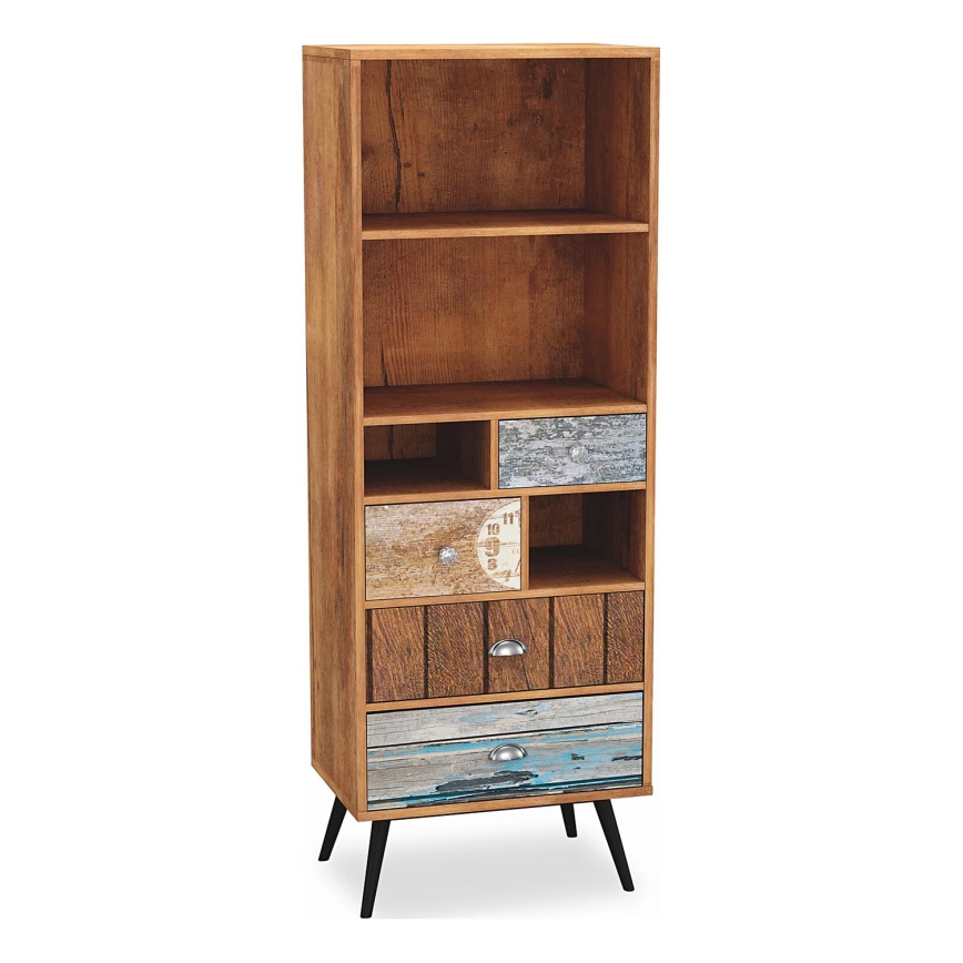 Boekenkast MEZO 180x60 cm eiken wotan