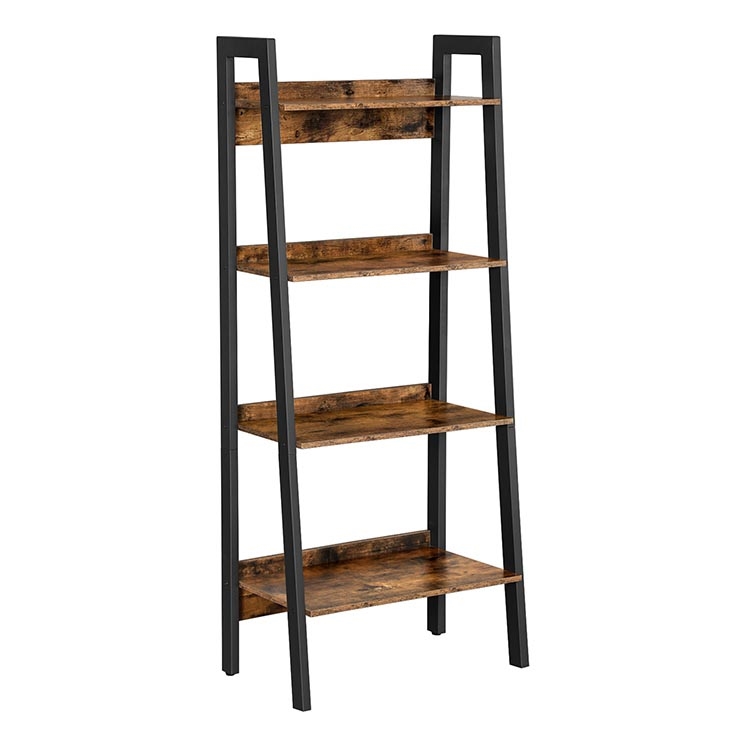 Boekenkast NAVARO bruin/zwart