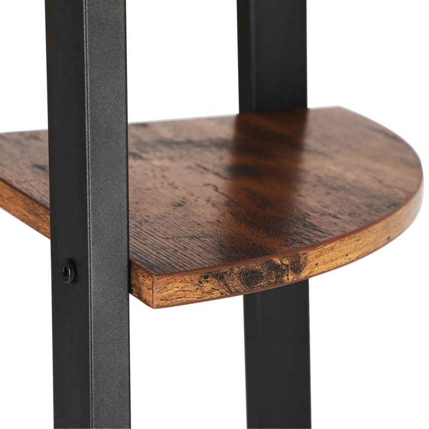 Boekenkast NAVARO bruin/zwart