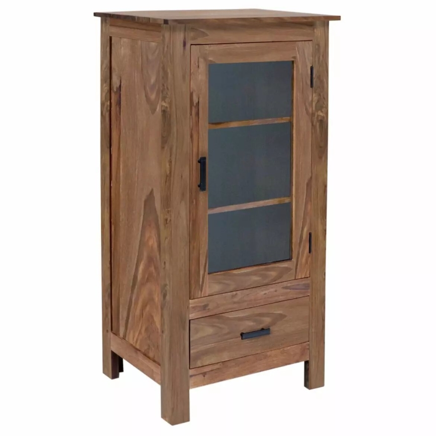 Boekenkast RAMI 120x60 cm massief hout/palissander