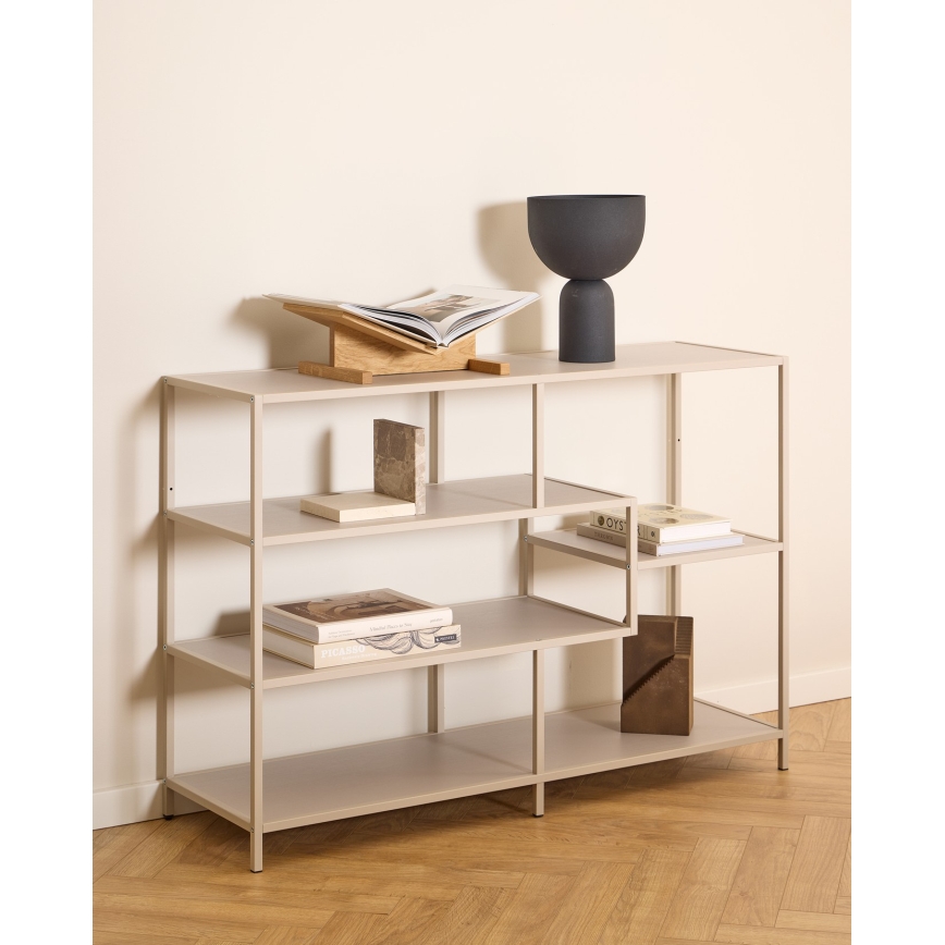 Boekenkast SARON 114x78 cm grijs