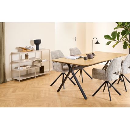 Boekenkast SARON 114x78 cm grijs
