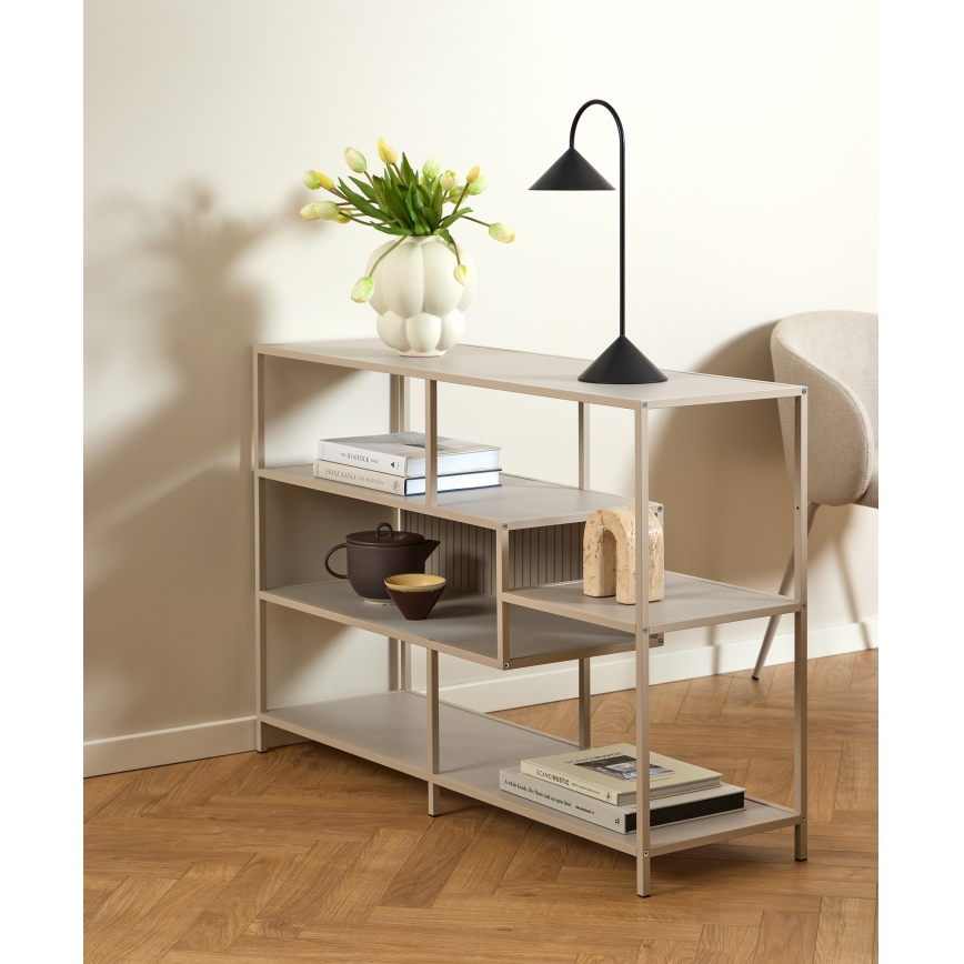 Boekenkast SARON 114x78 cm grijs