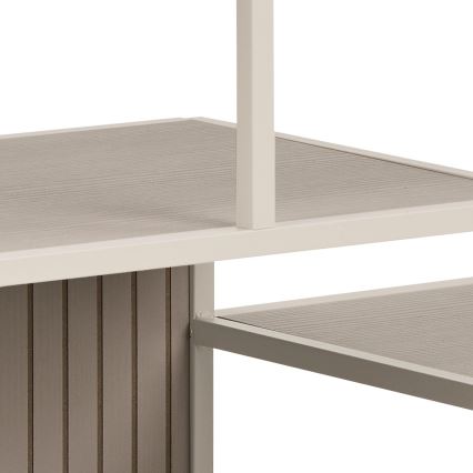 Boekenkast SARON 114x78 cm grijs