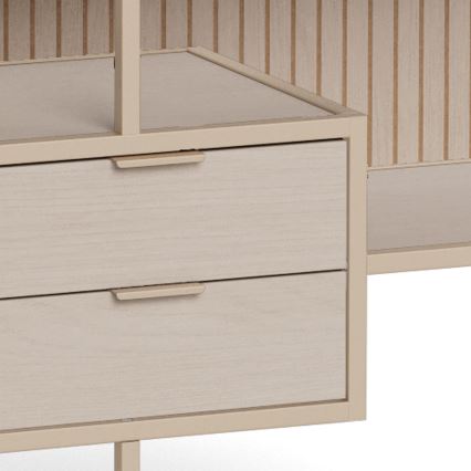 Boekenkast SARON 114x78 cm grijs