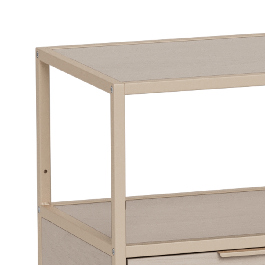 Boekenkast SARON 114x78 cm grijs