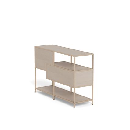 Boekenkast SARON 114x78 cm grijs
