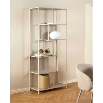 Boekenkast SARON 77x185 cm grijs