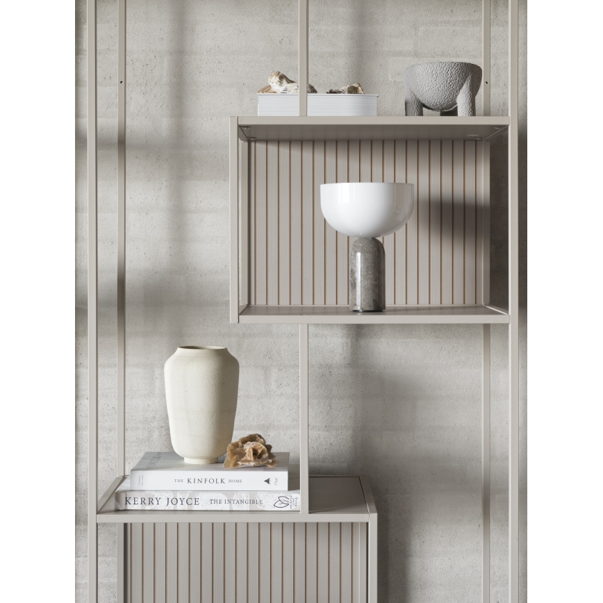 Boekenkast SARON 77x185 cm grijs