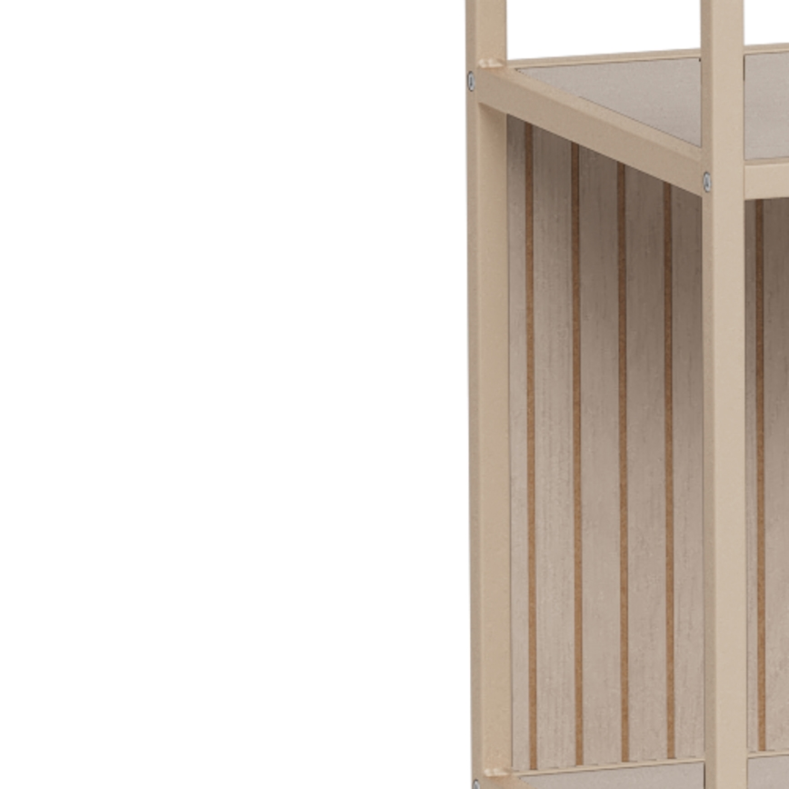 Boekenkast SARON 77x185 cm grijs