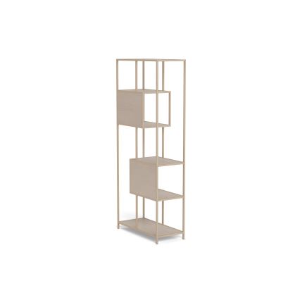 Boekenkast SARON 77x185 cm grijs