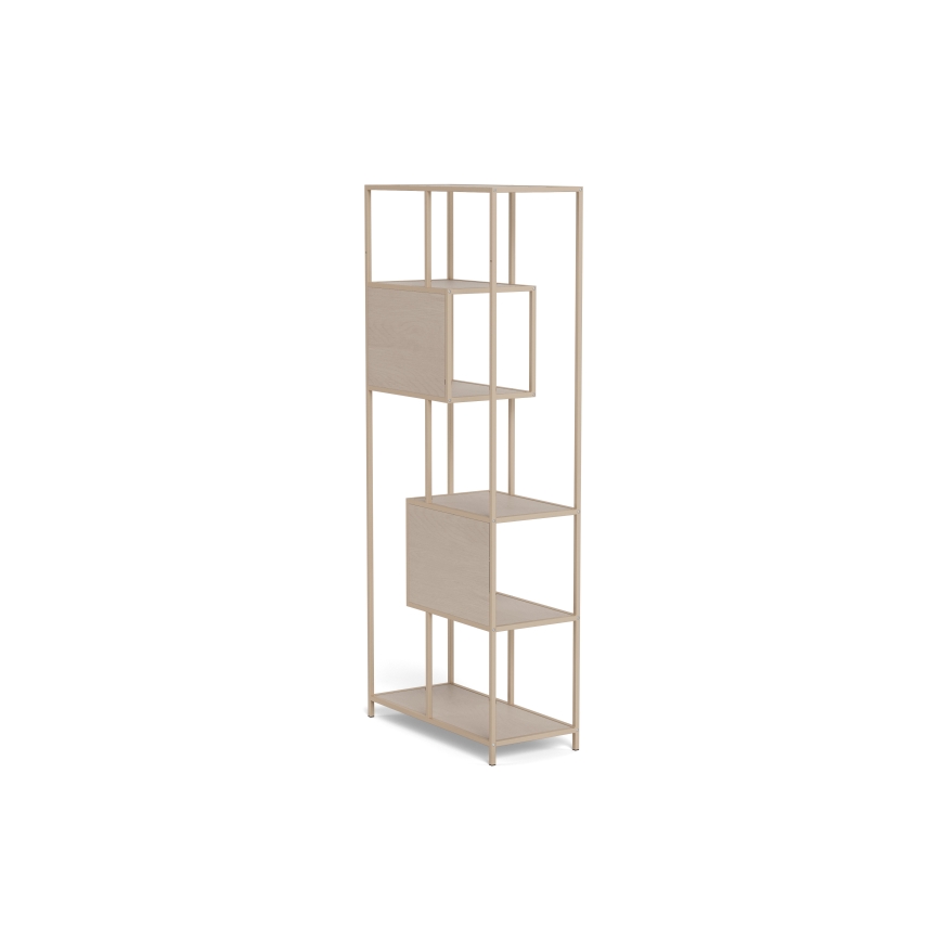Boekenkast SARON 77x185 cm grijs