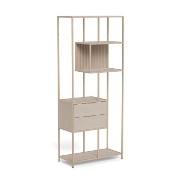 Boekenkast SARON 77x185 cm grijs