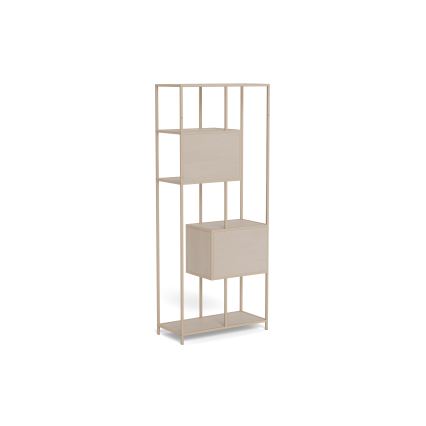 Boekenkast SARON 77x185 cm grijs