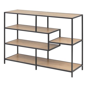 Boekenkast SARON eiken/zwart