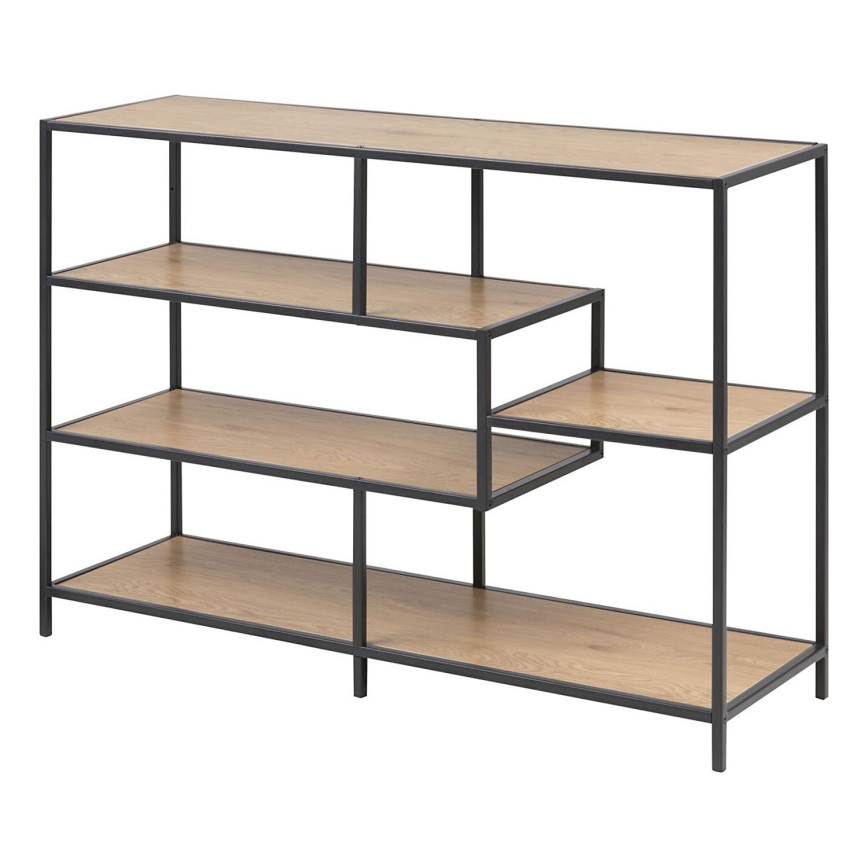Boekenkast SARON eiken/zwart