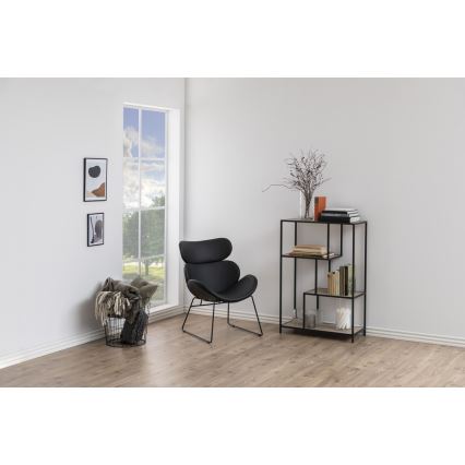 Boekenkast SARON eiken/zwart