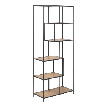 Boekenkast SARON eiken/zwart