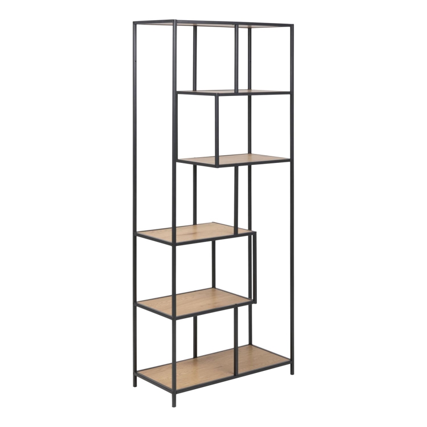 Boekenkast SARON eiken/zwart
